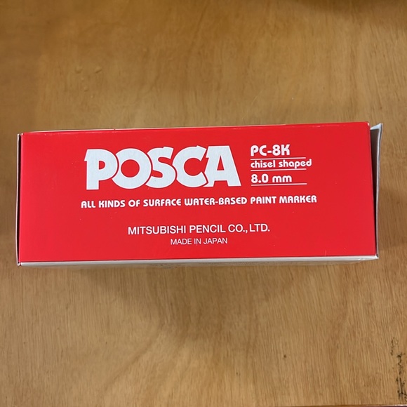 New in Box POSCA Markers Florescent Red - Picture 4 of 5